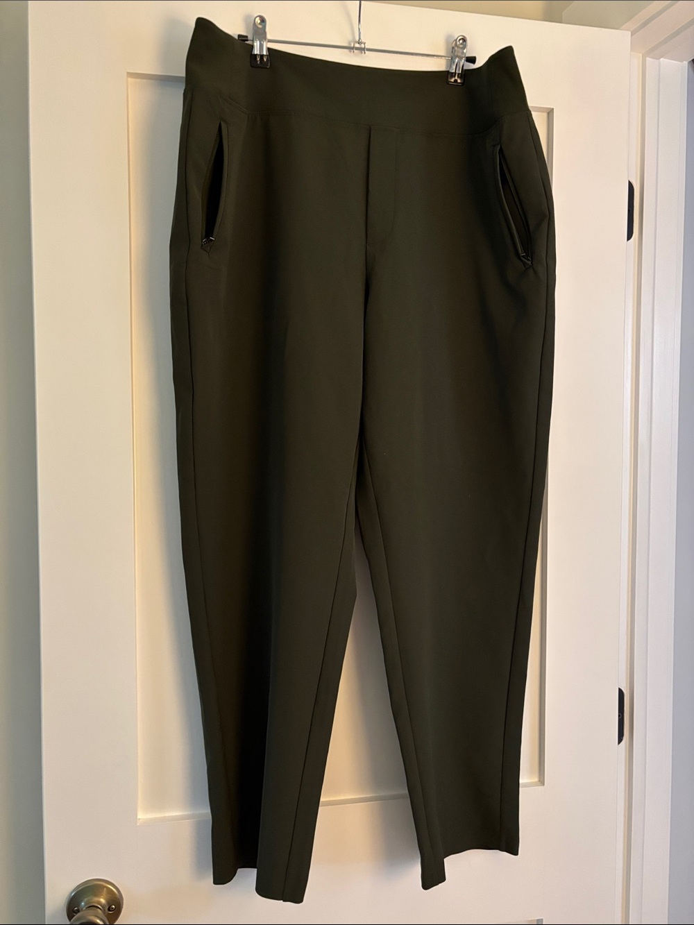 Athleta Olive Green Tapered Pants